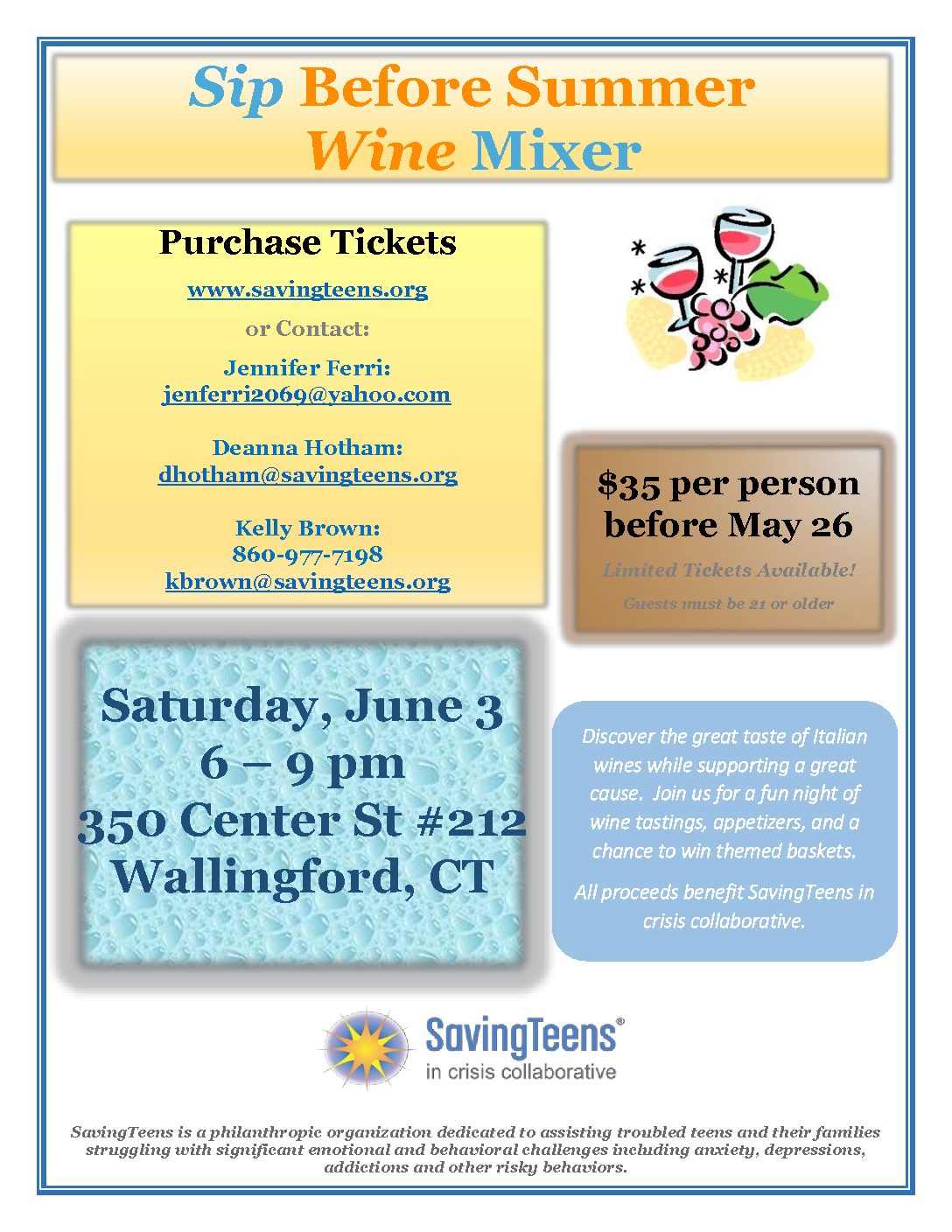 Sip Before Summer Wine Mixer